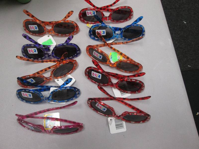 Lot of 10 kids sun glasses...