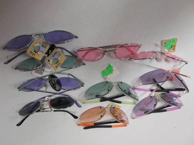 Lot of 10 kids sun glasses...