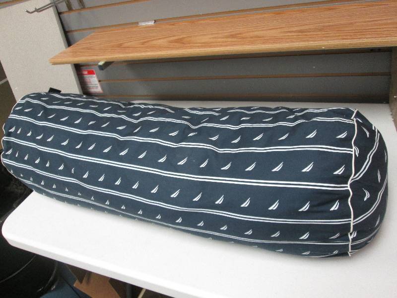 Navy blue nautical decorative pillo...