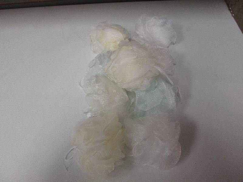 Lot of 9 bath sponges...