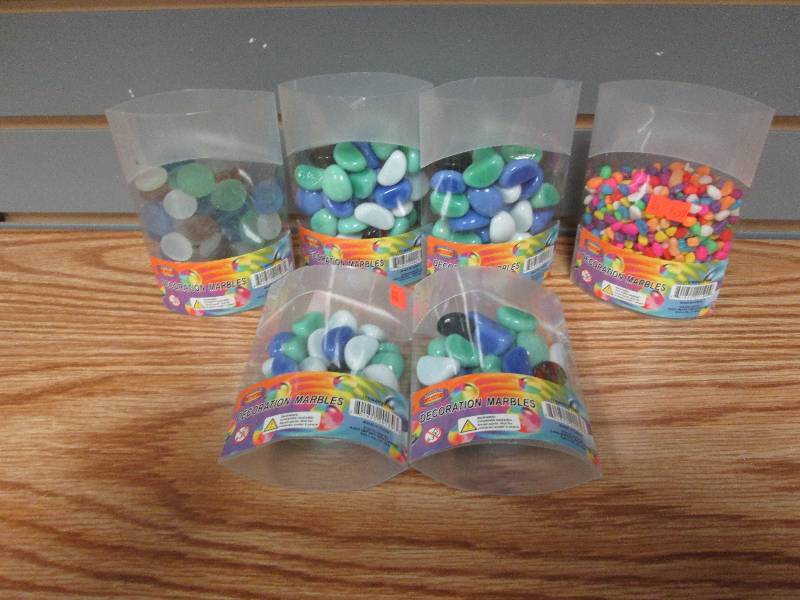 Lot of 6 packs of decoration marble...