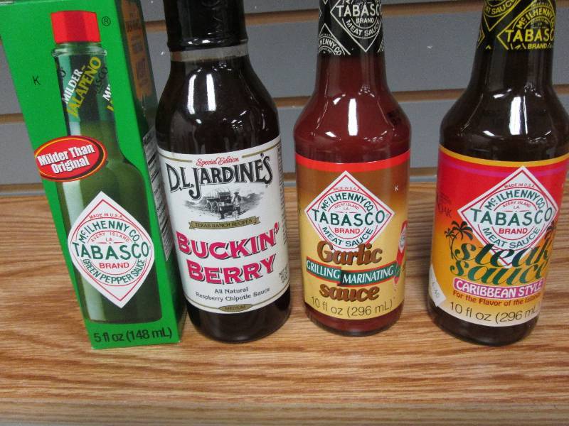 Lot of 4 assorted Tabasco products ...