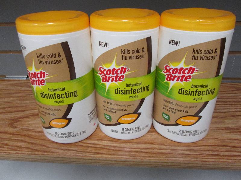 Lot of 3 Scotch Brite botanical dis...