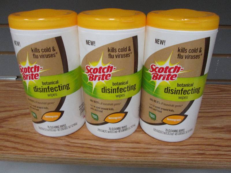 Lot of 3 Scotch Brite botanical dis...