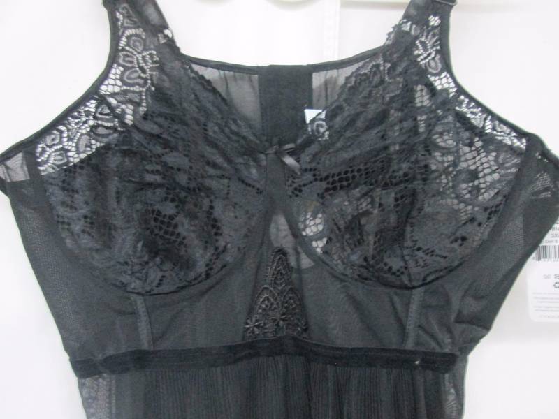 Coquette Womens Powernet & Mesh Babydoll