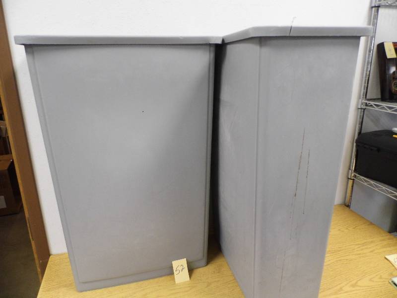2 Rubbermaid Garbage Cans