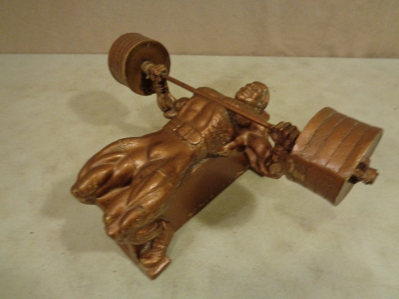 lot 46 image: Weightlifting Figurine