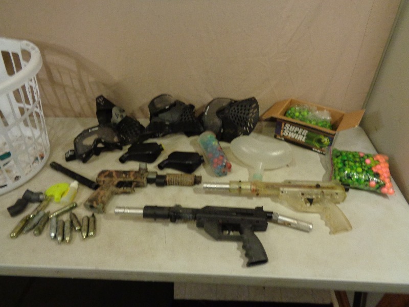 lot 55 image: Paint Ball Guns, Paint Balls, and More