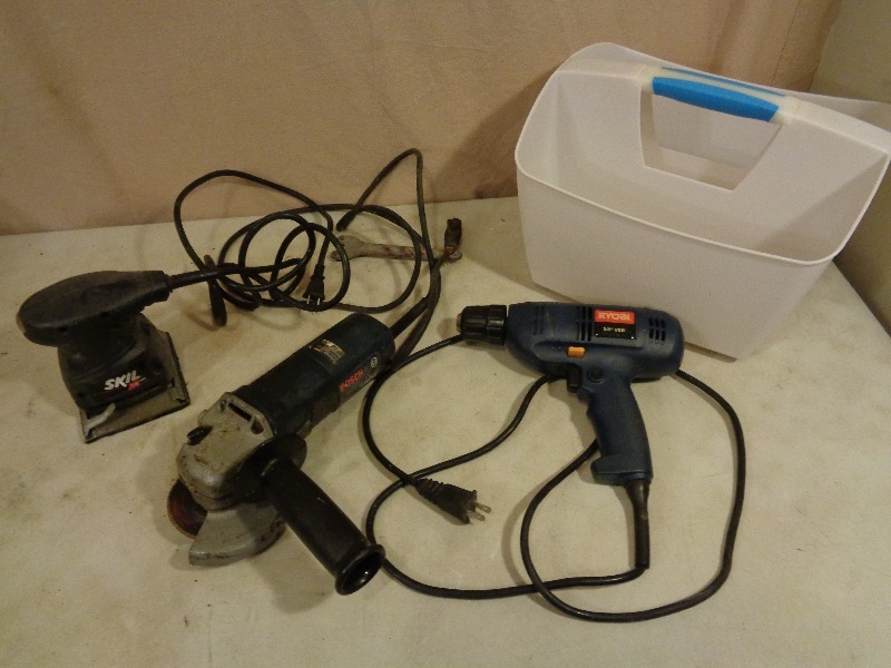lot 101 image: Drill, Grinder, Sander