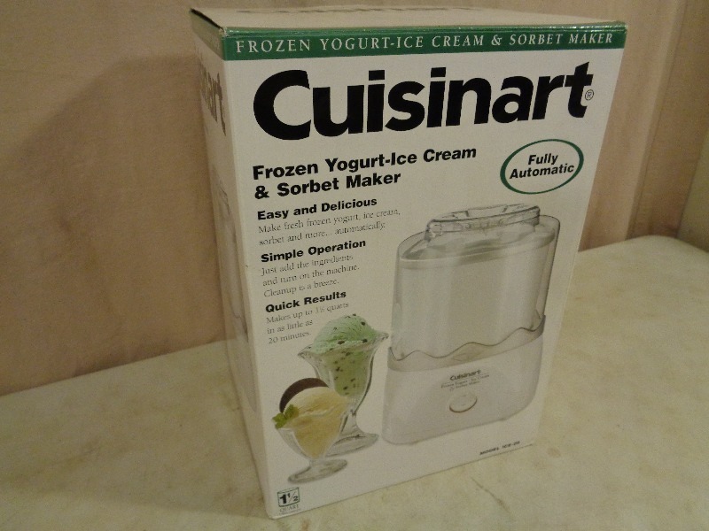lot 136 image: New Cuisinart Frozen Yogurt, Ice Cream, and Sorbet Maker
