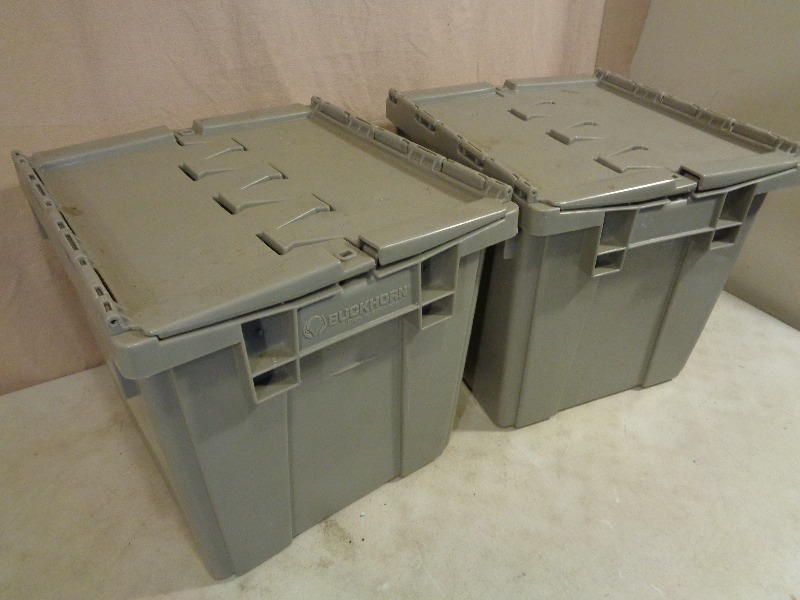 lot 188 image: 2 Totes with Hinged Lids