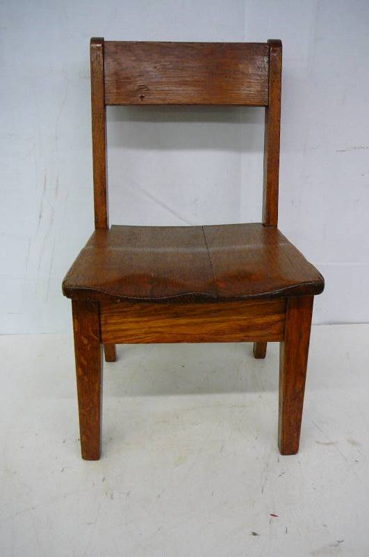 Kids Wooden Oak Chair