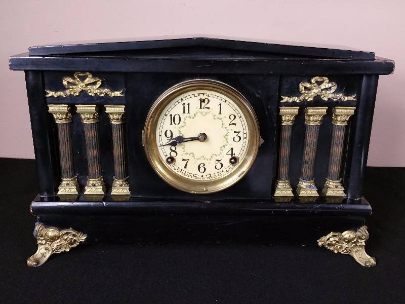 lot 13 image: Antique Sessions Mantle Clock