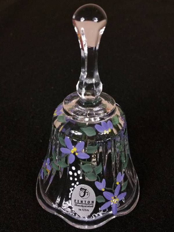 lot 24 image: Fenton Handpainted and Signed Bell