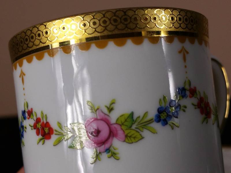 lot 61 image: Tirschenreuth Bavaria Germany Demitasse Set of Four