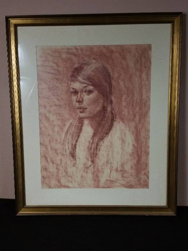 lot 88 image: Navajo Woman - Original Art, Signed