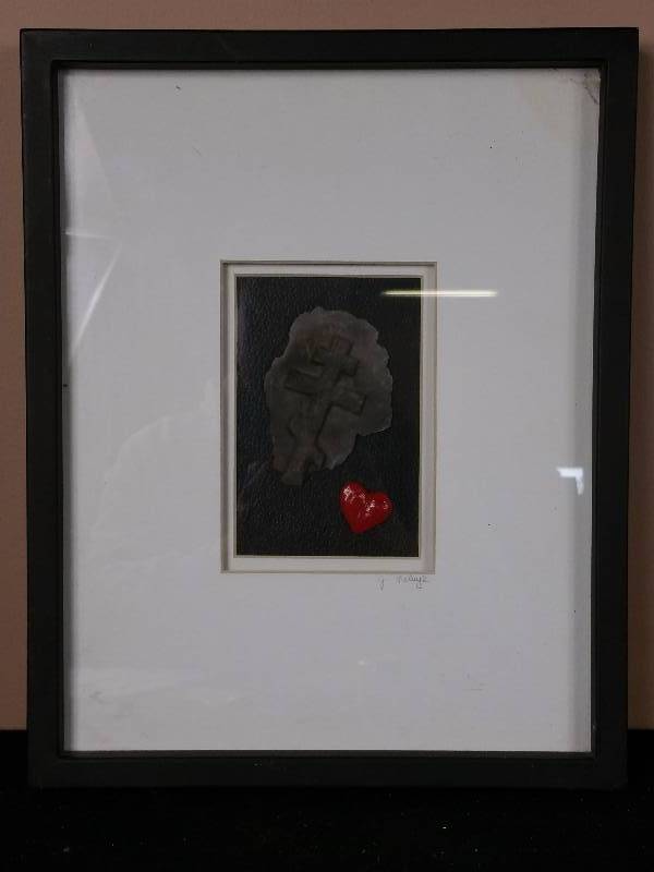lot 96 image: Multimedia Framed Art