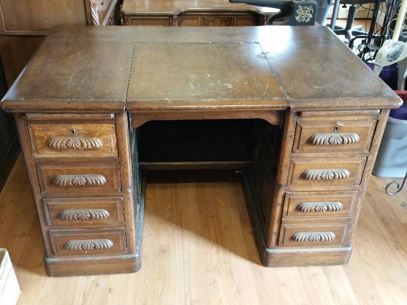 lot 2 image: Rare Antique USPS Postmasters Desk