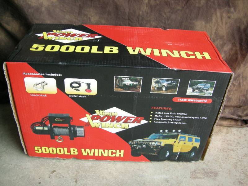 Wood 5000lb Power Winch
