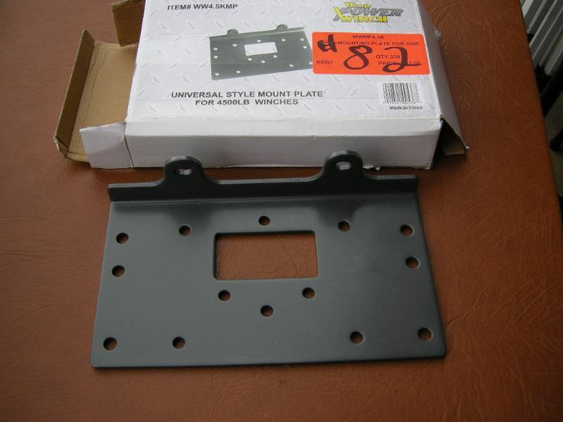 Wood Power Winch Universal Mount Plate