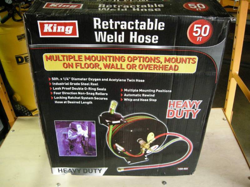 King Retractable Weld Hose Reel