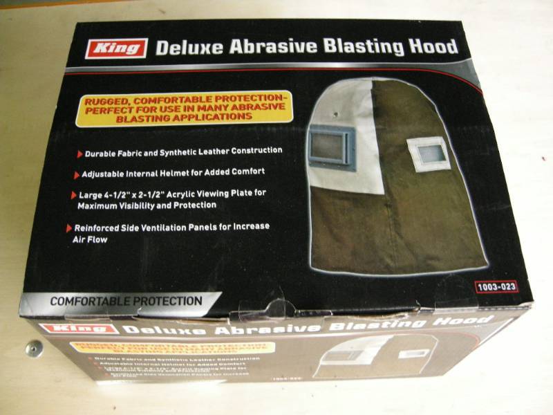 King Deluxe Abrasive Blasting Hood