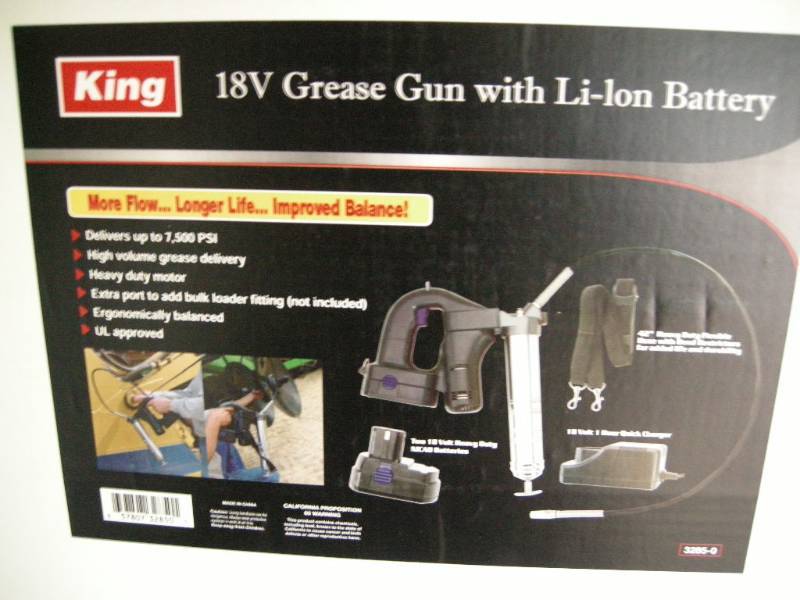 King 18v Grease Gun Kit