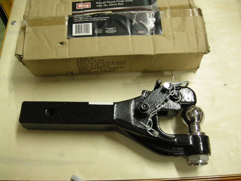 King Extend Shank Pintle Hook - 2 ball