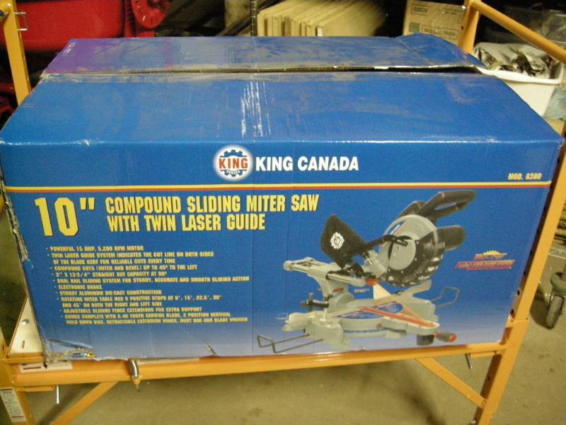 King 10 Compound Sliding Miter Saw