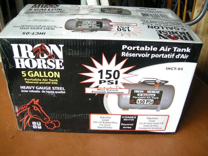 Iron Horse 5 gallon Portable Air Tank