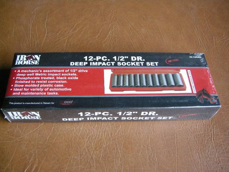 Iron Horse 12 Deep Impact Socket Set