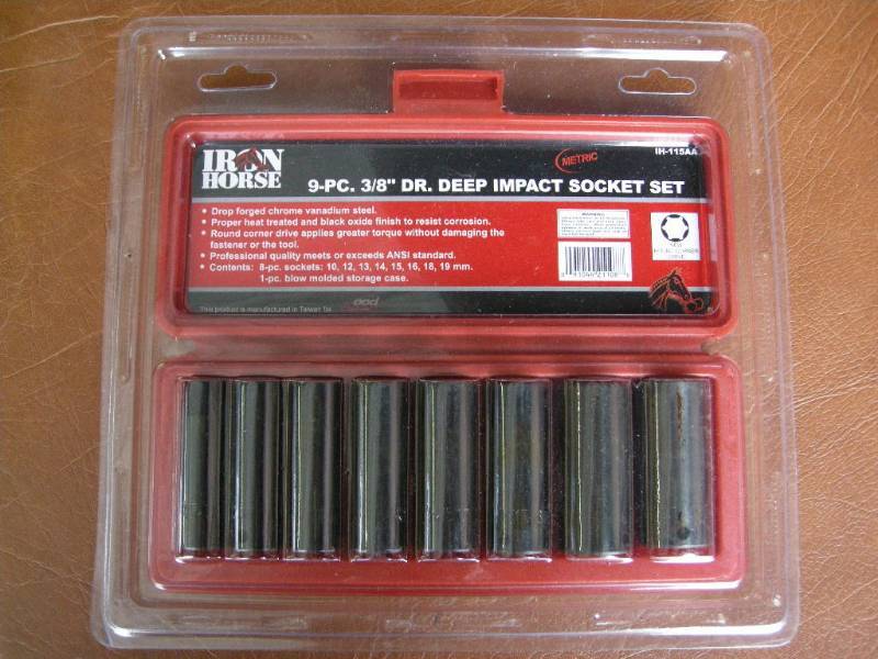Iron Horse 38 Deep Impact Socket Set