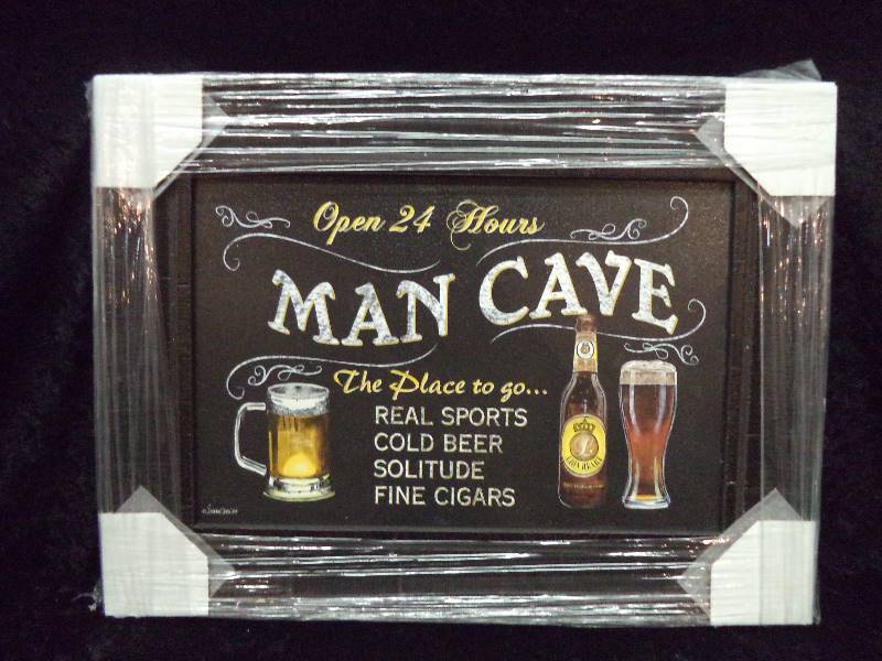 lot 4 image: Framed Art - Debbie DeWitt, MAN CAVE