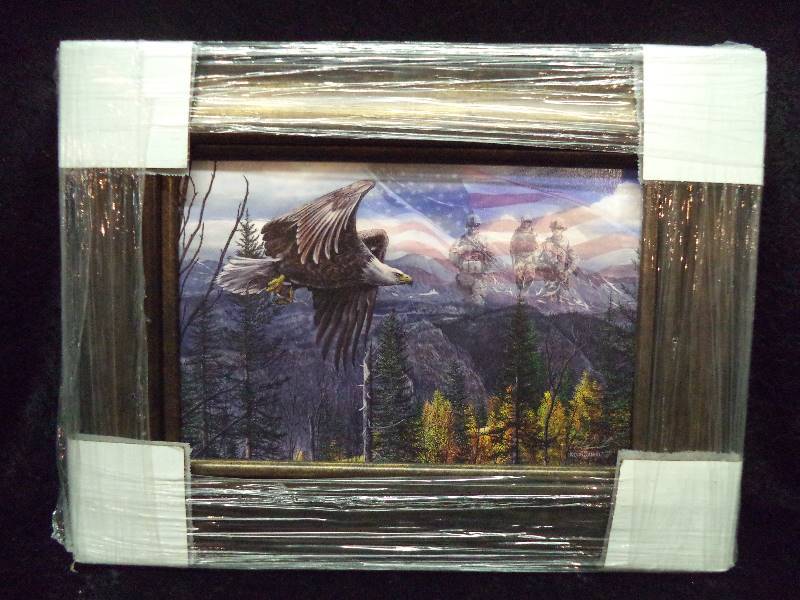 lot 5 image: Framed Art - Kevin Daniel, May Freedom Forever Fly