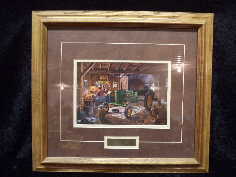 lot 8 image: Framed Art - Charles Freitag, Restoration