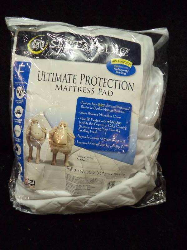 lot 29 image: Sertapedic Ultimate Protection Mattress Pad, FULL