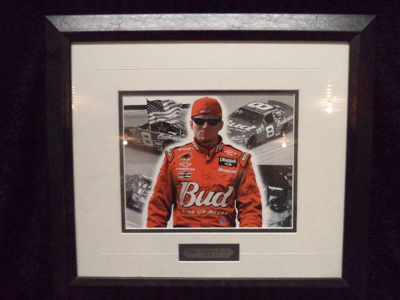 lot 40 image: Framed Dale Earnhardt Jr