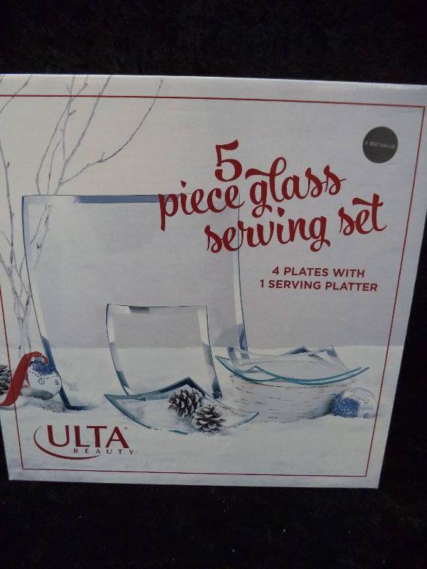 lot 43 image: Ulta Beauty 5 Piece Glass Serving Set
