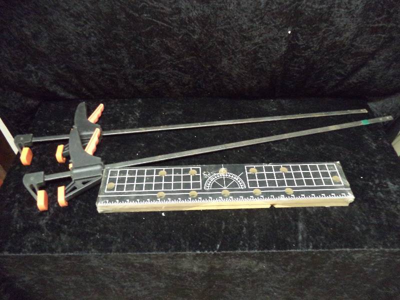 lot 45 image: Lot - Bar Clamps & Portable Workbench Top