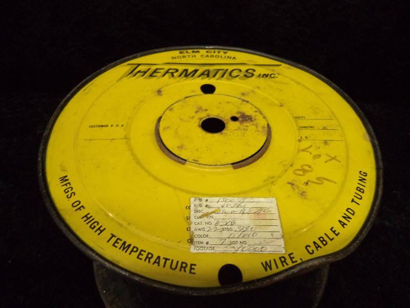 lot 47 image: Metal Vintage Thermatics Cable Spool