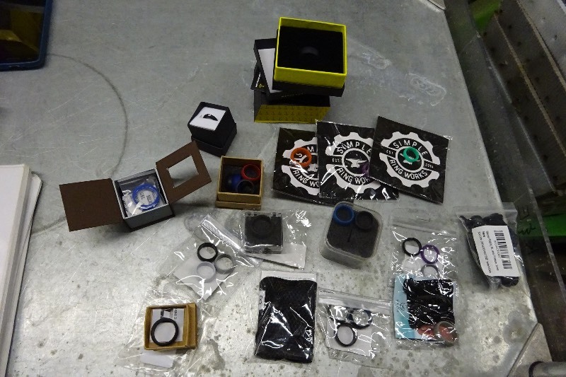 Large lot of Silicone rings many sizes male & female