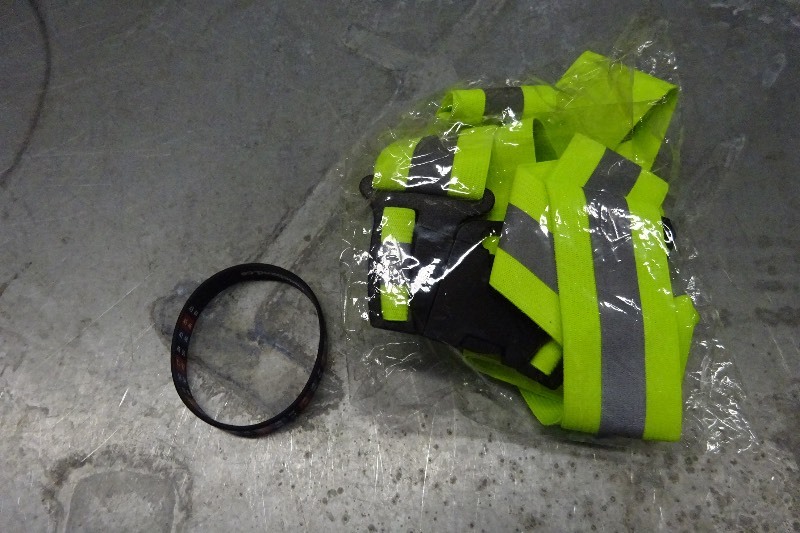 work vest and electrical gauge bracelet