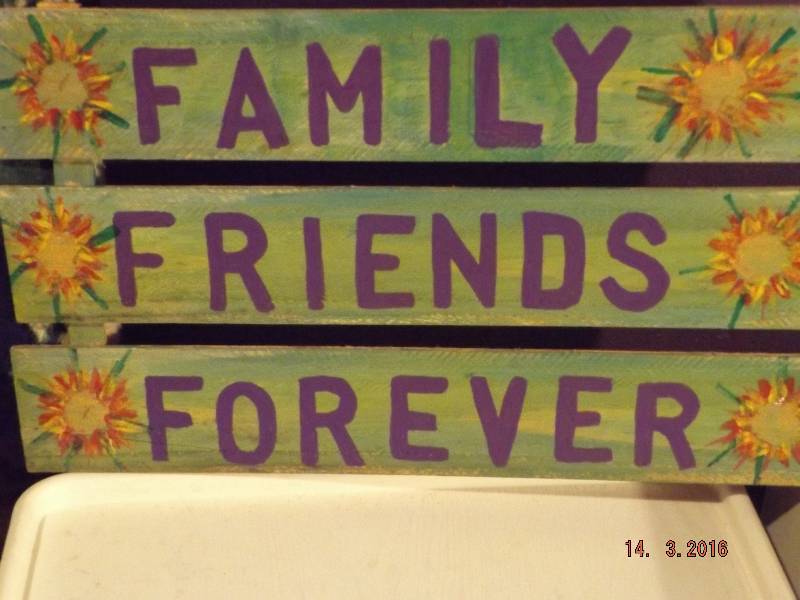 Homemade Wooden Sign