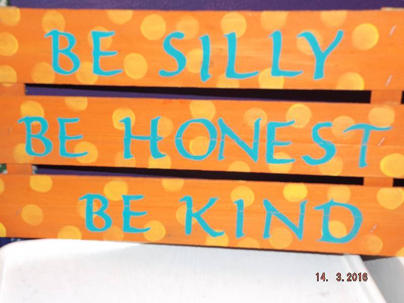 Homemade Wooden Sign