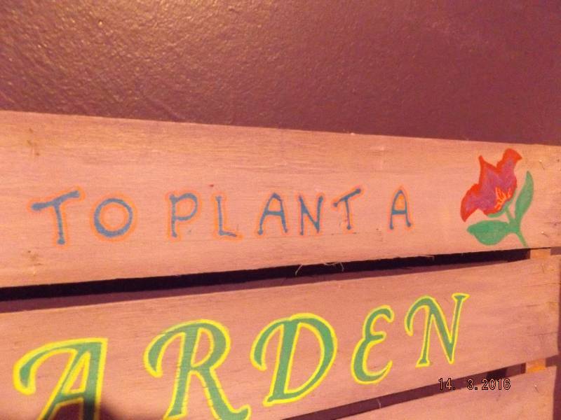 Homemade Wooden Sign