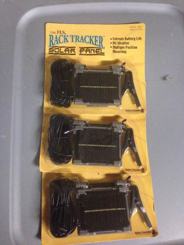game camera solar panels h. s. rack tracker