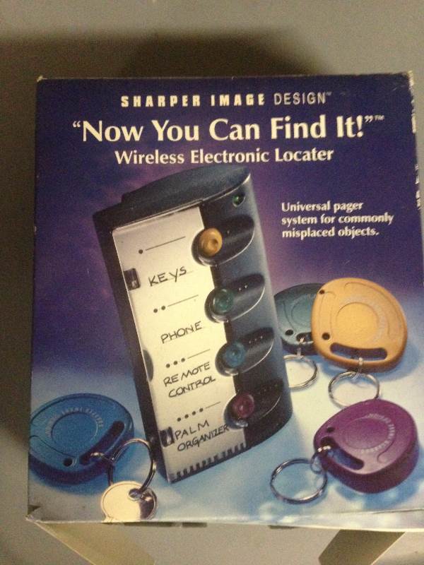 Sharper Image now you can find it locater system