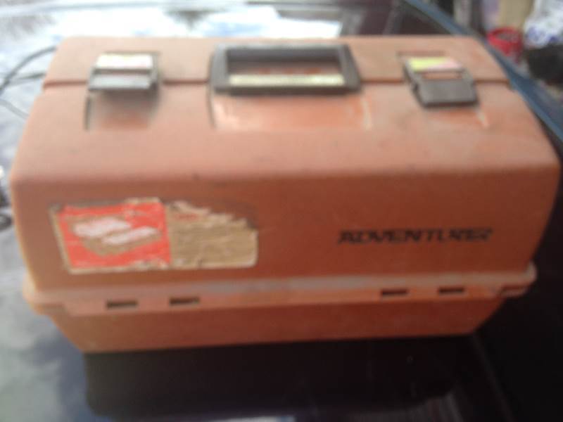tackle box with some tackle