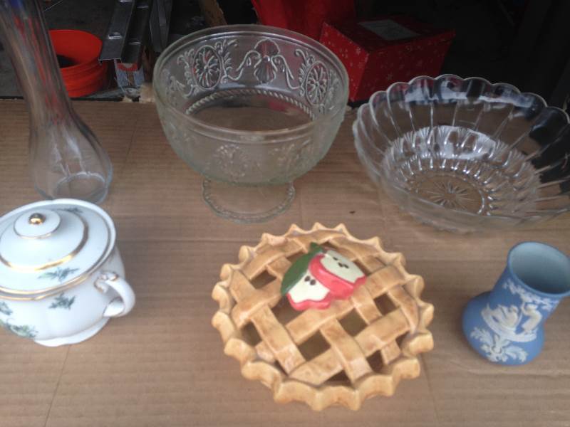 assorted glass wares