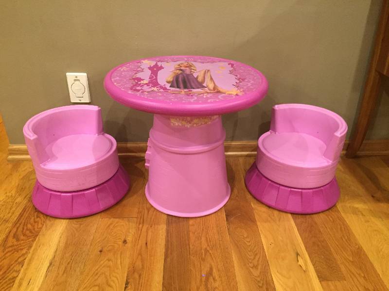 Rapunzel tower best sale table and chairs